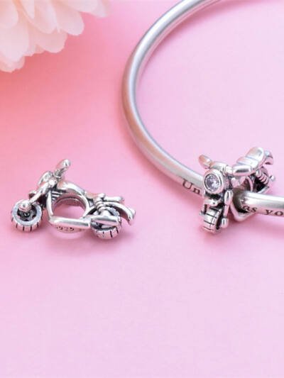 Simple Pure Silver Motorcycle Accessories