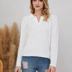 Women's Solid Color Long Sleeved Shirt