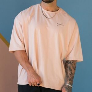 Fitness Short-sleeve Stretchy Cotton Fashionable Loose-fitting T-shirt