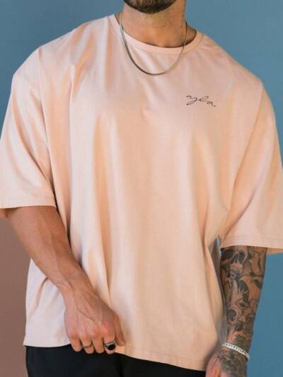Fitness Short-sleeve Stretchy Cotton Fashionable Loose-fitting T-shirt