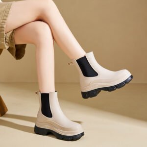 New Martin Rain Boots With Thick Soles Made Of Waterproof Plastic