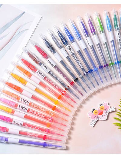 Color Calligraphy  Art Hair Note Pen