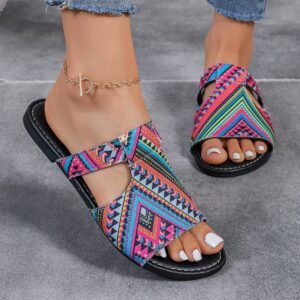 Women's Breathable Multicolor Printing Sandals