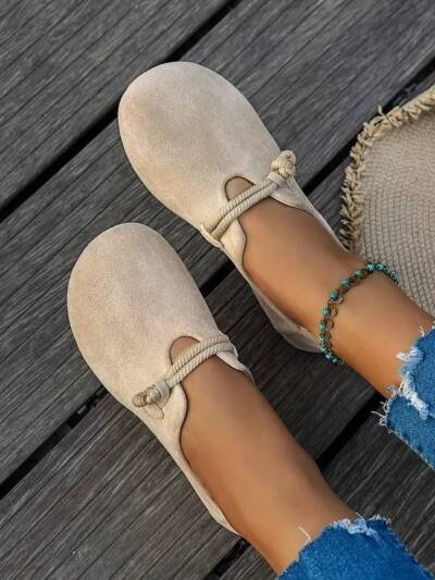 Plus-size Dopamine-style Low-cut Loafers With Soft Soles