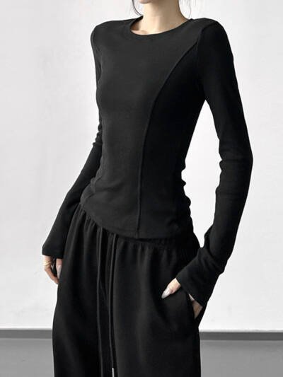 Womens Long Sleeve T Shirt Base Top