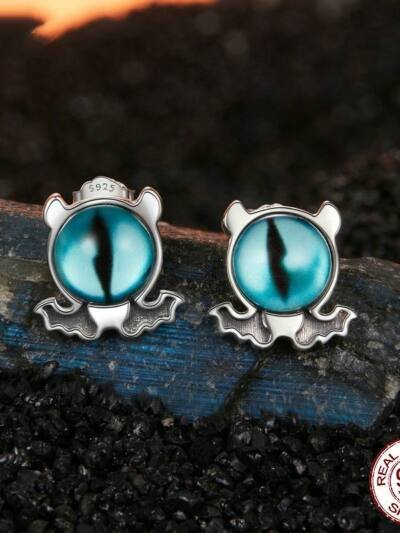 European And American Personalized Niche S925 Sterling Silver Mysterious Ear Studs Earrings