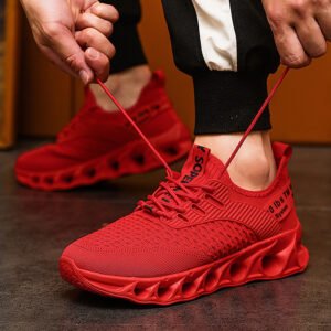 Large Size Autumn Fly Woven Mesh Casual Running Shoes