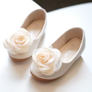 Korean Style Girl Flower PU Leather Shoes