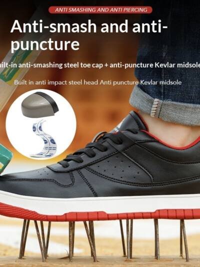 Anti-smash, Anti-puncture, Anti-slip And Wear-resistant Work Shoes