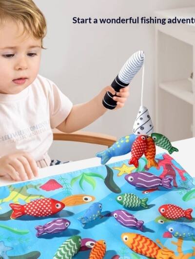 Educational Cloth Fishing Toy For Infants And Toddlers