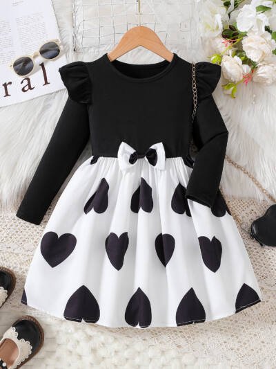 Children's Clothing Korean Fashion Long Sleeve Princess Dress