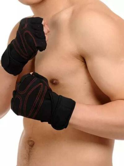 Sports fitness microfiber gloves