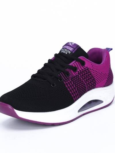 Air permeable dance shoes with flying mesh