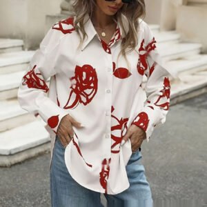 Stylish Relaxed Fit Womens Long Sleeve Top