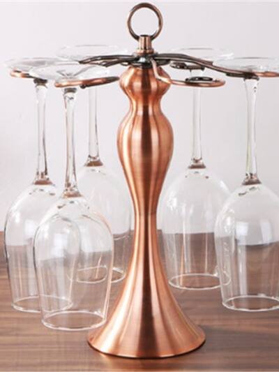 Wine glass rack upside down