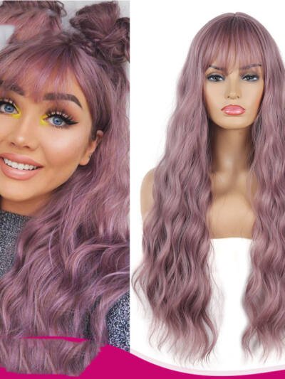 Split Air Bangs European And American Chemical Fiber Wig Headgear