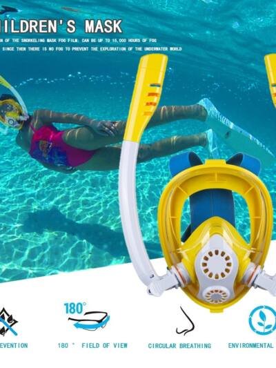 Easy Breath Full Face Diving Mask Glass Anti Fog Underwater Swim Diving Mask Snorkeling Gear Duikbril Diving Accessories