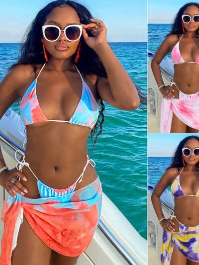 New Style Swimwear Sexy Split Swimsuit Women Bikini Bikini Three-Piece Swimwear