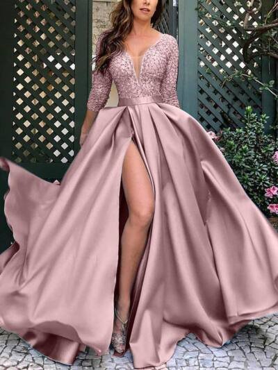 Sexy Long Dress With Hot Stamping