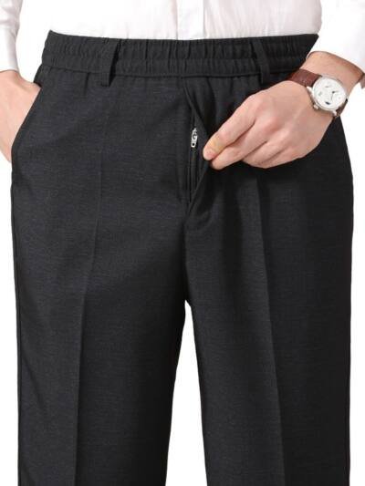 Thickened Warm Loose-fit Straight-leg Casual Fleece-lined Pants