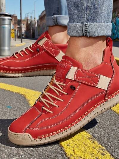 Leather Boots For Outdoor Casual Wear Available In Large Sizes For Both
