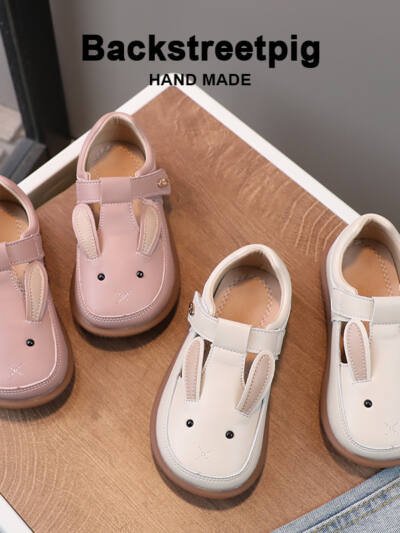 Children's Small Leather Shoes Non-slip Soft Bottom Girl Cute Princess Cartoon Shoes