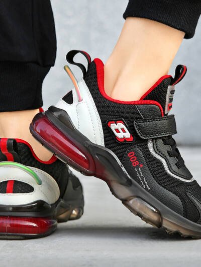 Full Transparent Popcorn 3D Flying Woven Casual Shoes For Big Children