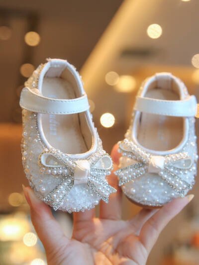 Spring And Autumn Girl's Nude Shoes Non-slip Soft Bottom Toddler
