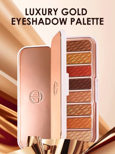 8-color Eyeshadow Palette High-gloss Trimming Blush Modification Mousse Texture Matte Earth Color