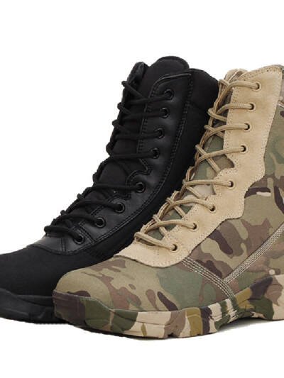 Camouflage boots