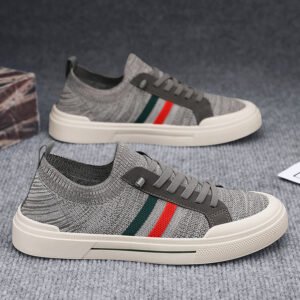 Breathable Thin Knitted Mesh Men's Casual Sneakers