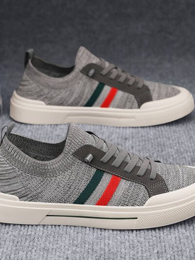 Breathable Thin Knitted Mesh Men's Casual Sneakers