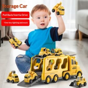 Engineering Vehicle Toy For Kids With Lights And Music
