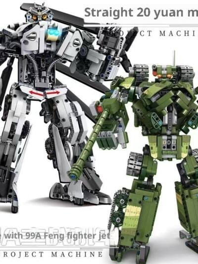 KY1084 Two-Change Tank KY1085 Zhi 20 Transformable Mech Puzzle Assembly Toy