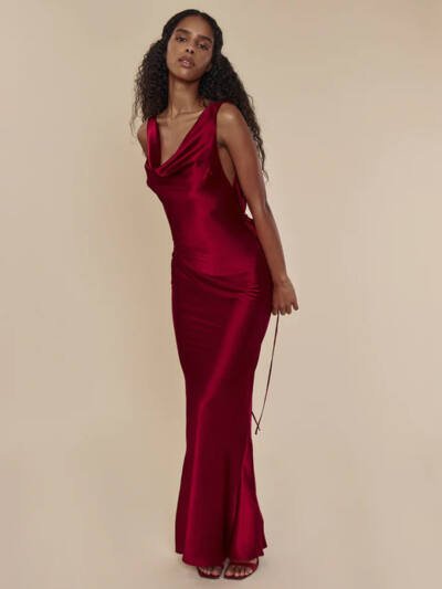 Women's Clothing Banquet Style Evening Lace Up Long Dress