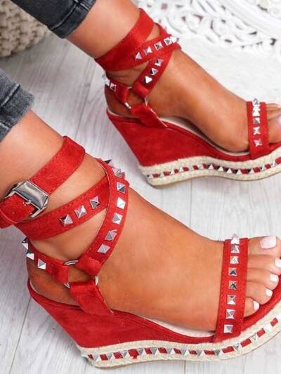 Wedge High Heel Willow Sandals Women's Shoes