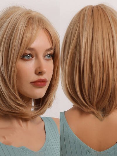 Gloden Mixed Color BoBo Wig New Synthetic Women's Wig