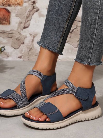 Women's Cloth Platform Beach Sandals