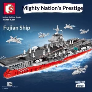 Fujian Aircraft Carrier Children's Military Building Block Toy