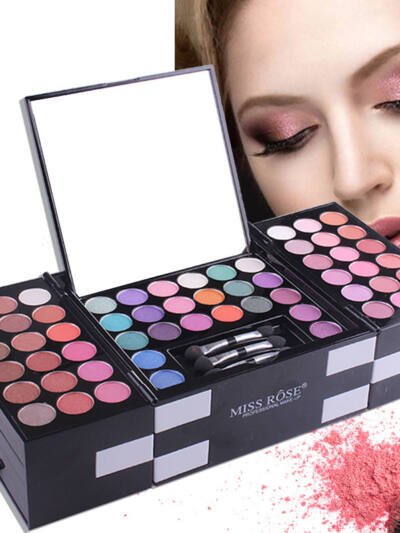 MISS ROSE 144 color 3 color 3 Color Eyeshadow blush eyebrow makeup makeup makeup kit special wholesale