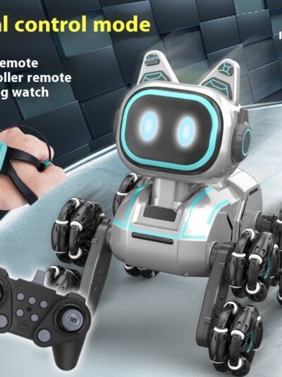 Light Music Rechargeable Robot Dog Educational Toys Children's Remote Control Car