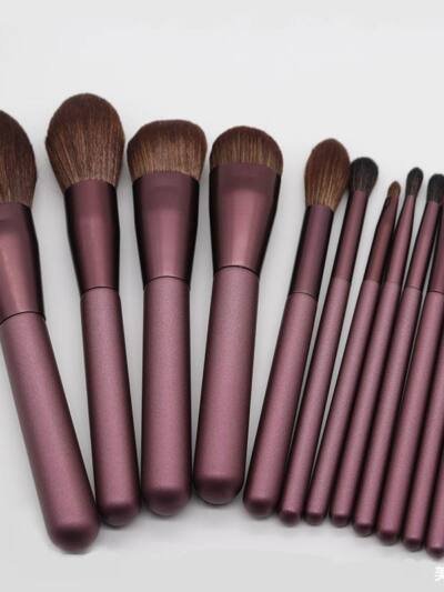 12 small grape beginner makeup brush sets
