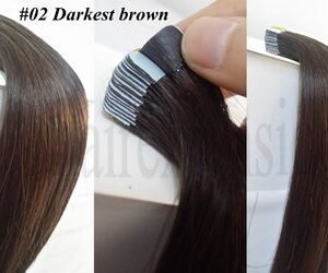 Pu traceless nano human hair European and American hair extension 16inch 40cm 20 piece pack