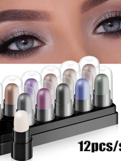 Eye Shadow Pen Suit Tray Box Waterproof And Non Smudging