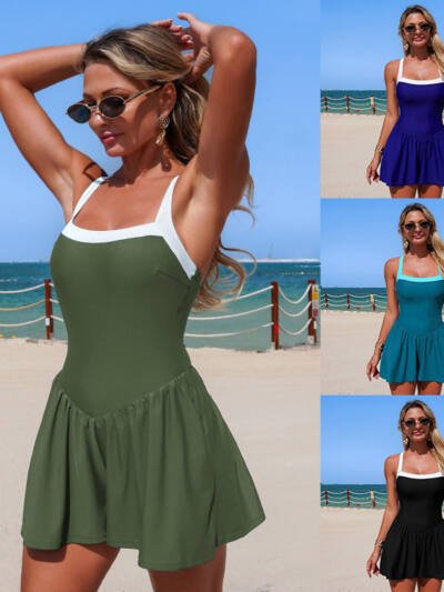 New European And American-style Womens One-piece Swimsuits