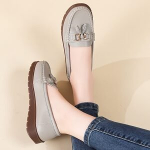 New Womens Plus-size Flat Moccasins