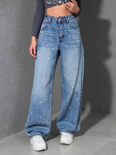 Women's High Waist Loose Jeans