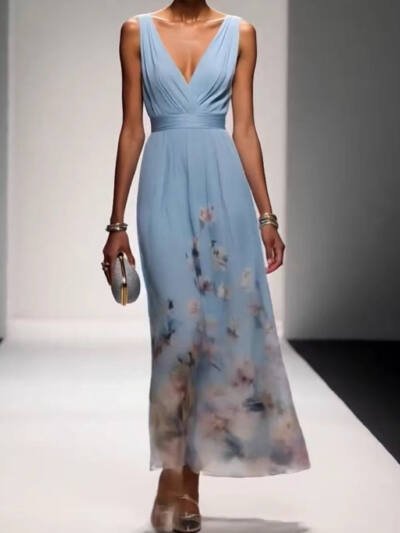 Evening Gown Elegant V-neck Cross-border Dress
