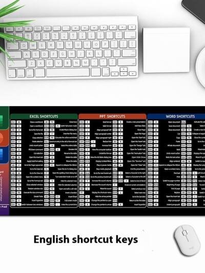 English Version Shortcut Key Mouse Pad Non-slip