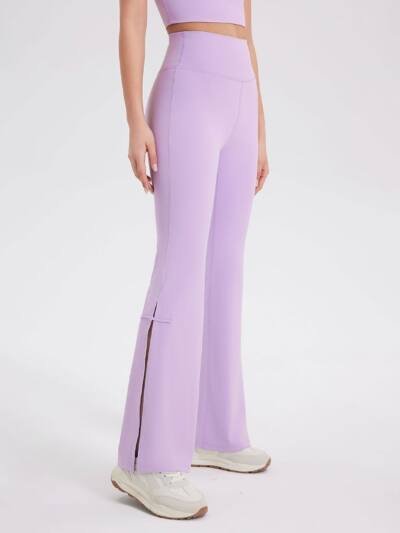 Peach High Waist Hip Lift Bell-bottom Pants Sports